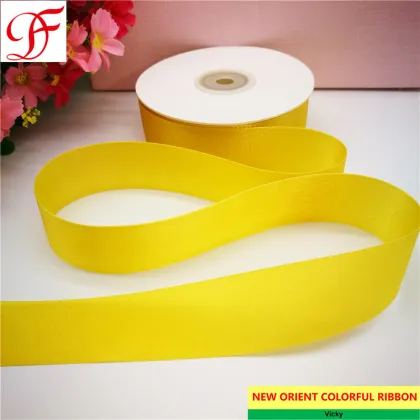 Factory/Manufacture OEM/Custom Sparkle Sheer Ribbon Grosgrain Satin Double/Single Face Ribbon with Pantone Colors