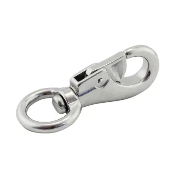 Safety snap hook Carabiner spring snap hook 304 stainless steel bull swivel snap hook