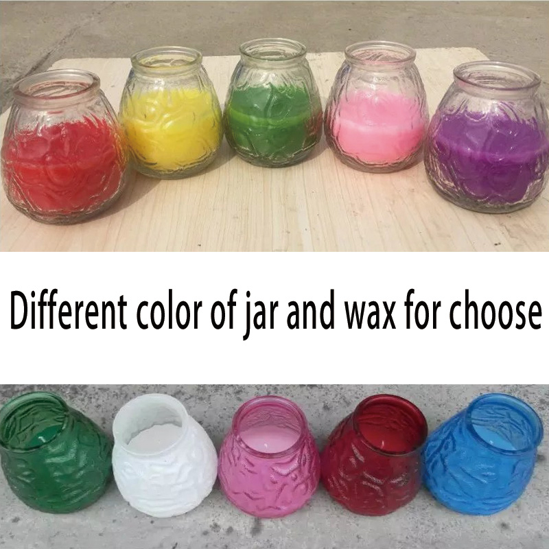 glass jar candle pinapple