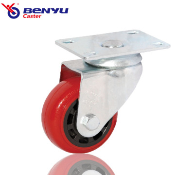 Medium Duty PU Swivel Wheel Supermarket Shopping Wheels