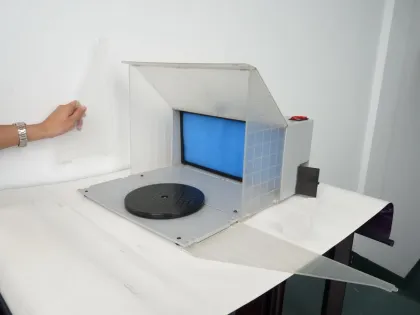 HS-E420DCLK Professional Airbrush Paint Set with Spray Booths