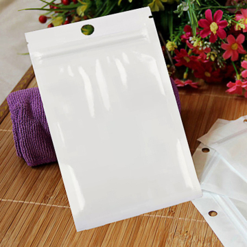 Nhà máy Yin Yang Túi một bên trong suốt một bên Phim Pearlescent Phim tự đóng gói Thức ăn Đóng gói Thực phẩm