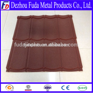 colorful stone chip coated metal roof tile