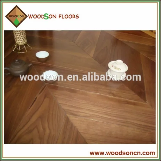 Best Seller American Walnut Engineered Chevron Parquet Flooring
