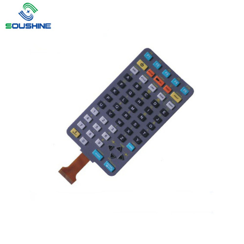 Silicone rubber layer membranen switch with FPC cable