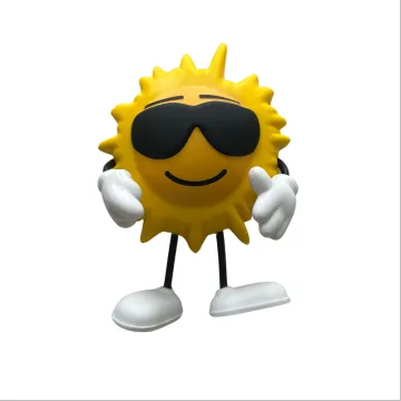 Custom Logo Sun Shape PU Foam Squeeze Stress Toy - Wholesale Promotional Gifts at Cheap Prices