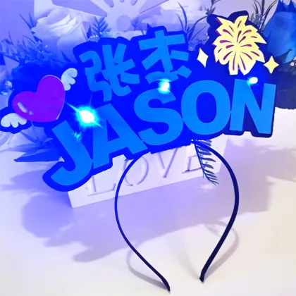 Custom Christmas Concert LED Headband - Party Idol Lighting Up Headband