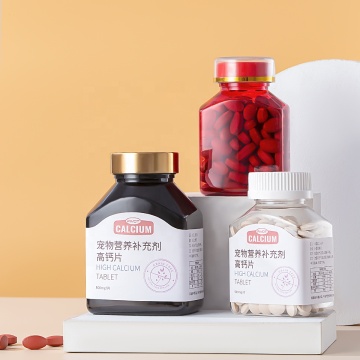 150cc 300cc Square Clear Plastic Medicine Bottles with Screw Lids for Healthcare Products