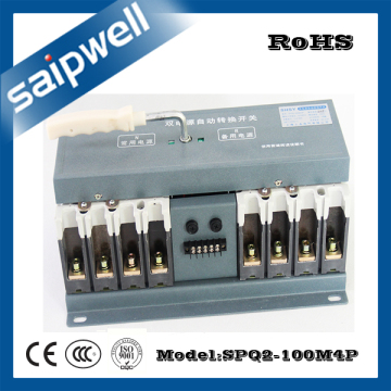 Saipwell (SPQ2-100M4P) Electrical Appliance Double Power Auto Switch