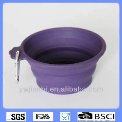 Pet feeder,silicone collapsible pet feeder,portable pet bowl