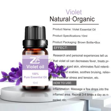 Óleo violeta natural 100% puro para o corpo da pele