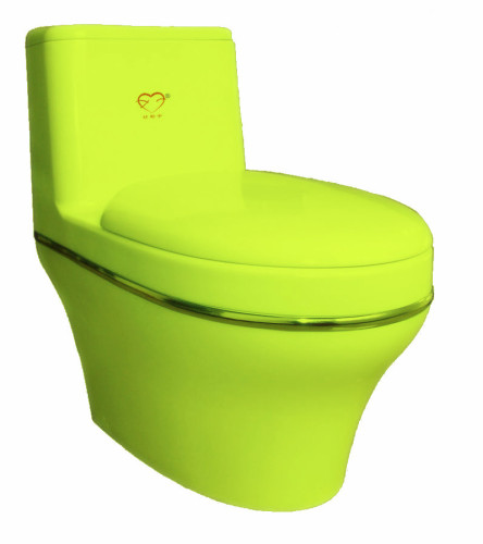 Colorful siphonic toilet washdown ceramic one piece toilet XR ZJTQ-46A