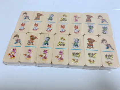 Heat transfer printing Wooden Domino good color effect