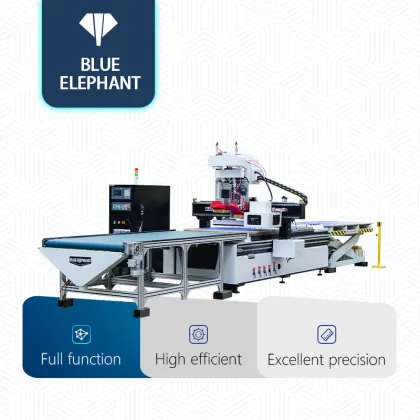 Automatic CNC Router Production Line for Redwood Furniture and Kitchen Cabinets