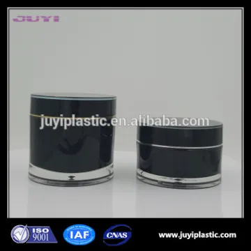 black classical acrylic cream jar container cosmetic packaging