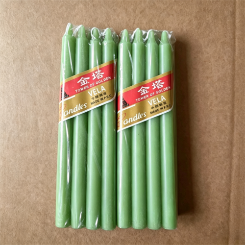 Green Candles Wholesale Colored Paraffin Private Label
