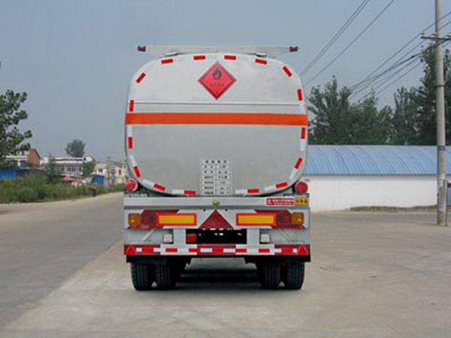 11m Tri-axle Flammable Liquid Tank نصف مقطورة