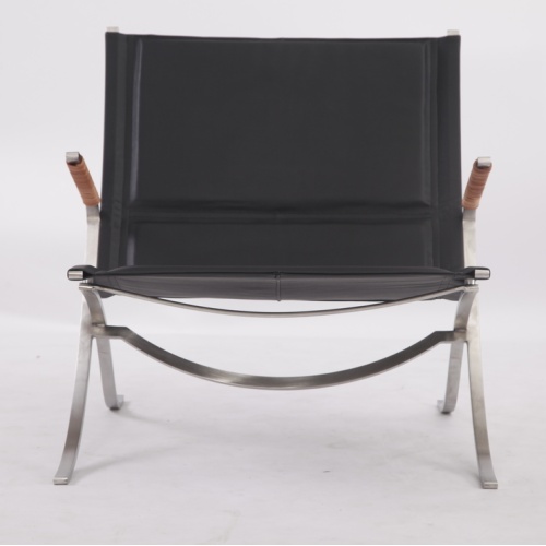 Leather Lounge Chair Replica FK 82 X-Chair by Kastholm & Fabricius Supplier