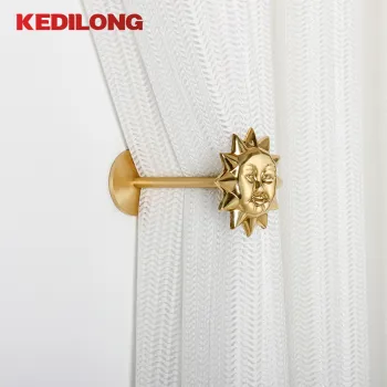 Vintage Brass Hook: Wall Decorative Hook for Curtains, Living Room Balcony, Nordic & European Style
