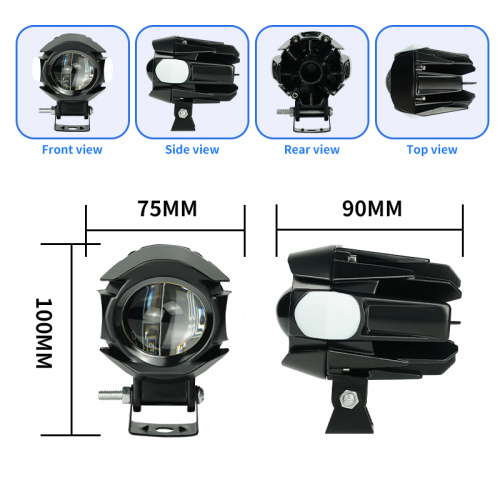 16W Aluminum fog lights for motorcycle&car 1700lm IP67