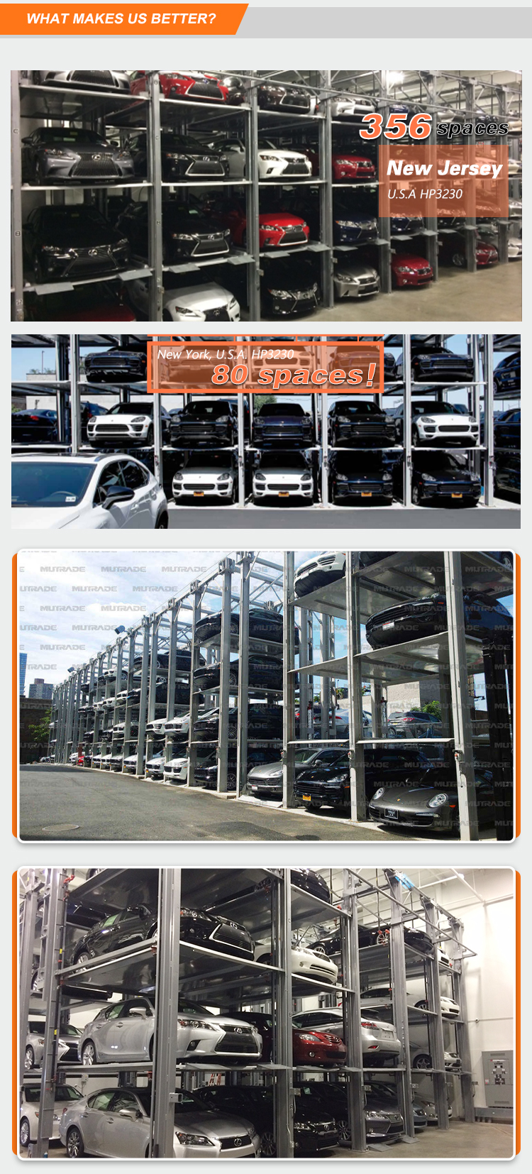 3 Level Vertical Parking System: Auto Stacker Storage Lift, High ...