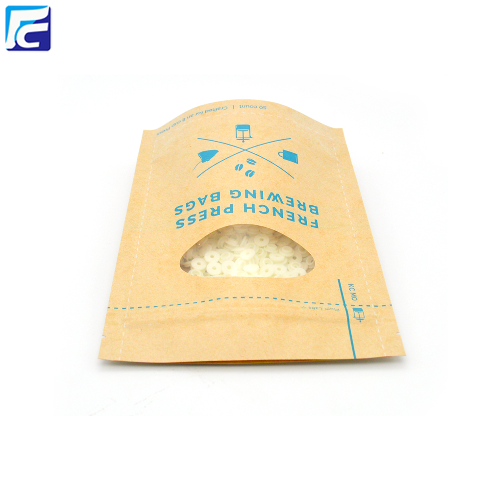 Printed Brown Kraft Paper Stand Up Pouches Wholesale