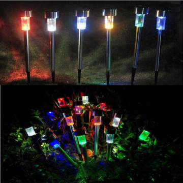Outdoor Solar-Powered LED Pathway Lights for Gardens and Backyards with NI-MH Battery and Light Sensor