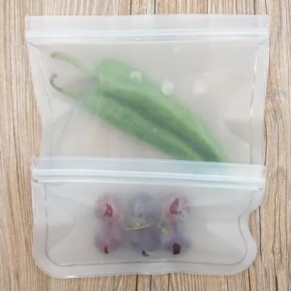 Eco-friendly stasher reusable silicone food storage bag