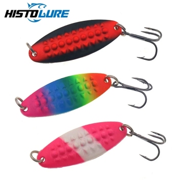 HISTOLURE 6g Metal Spinner Spoon Lure with Treble Hook for Trout