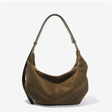 Matte Cowhide Retro Bolsa de bolinho de nicho chique