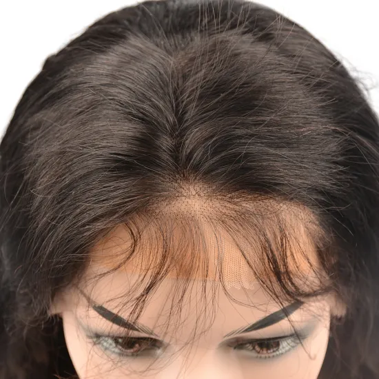 Lace Front Wig Human Hair Brazilian Lace With Baby Hair, Natural Black Swiss Lace Natural Wave Wigs