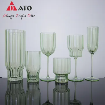 Light green Glass Red Wine Glass Drink Goblet