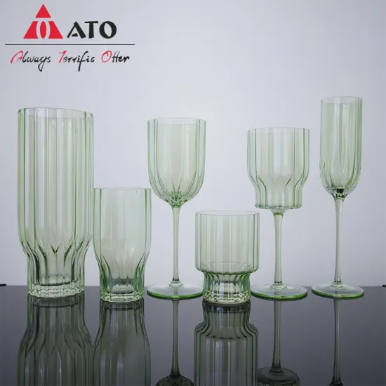 Light green Glass Red Wine Glass Drink Goblet