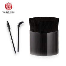 Mascara brush black synthetic bristle