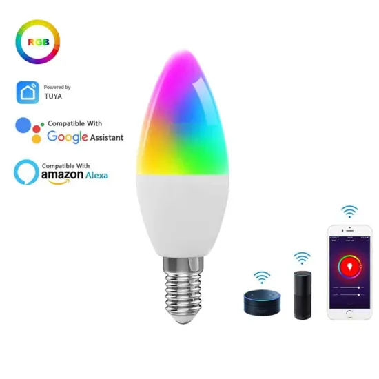 Alexa Google Assistance Smart WiFi RGB LED Color Bulb - Energy Saving Light