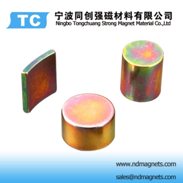 Powerful Magnets With Colored Zinc Coated 
