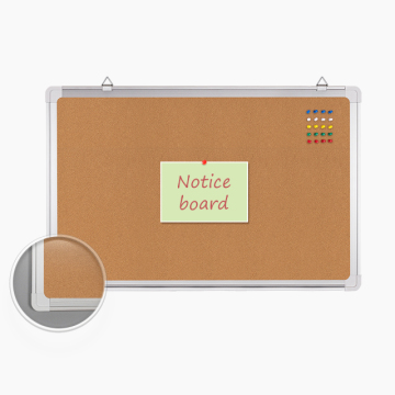 Aluminum Frame Wall-Mounted Fabric Cork Board with Felt Surface for Classroom Decoration