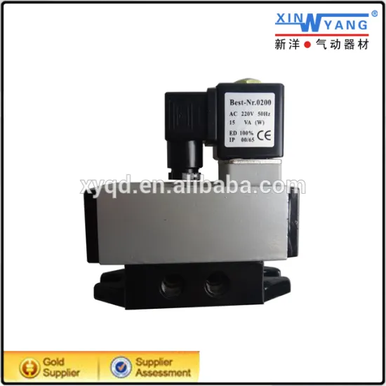 Q24 Series 24V DC four-way two-position solenoid valve/ 4/2way pneumatic control valve