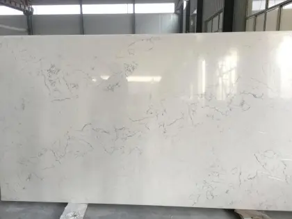Marble color quartz slabs