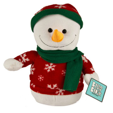 christmas snowman , plush christmas snowman toy , stuffed christmas snowman toy