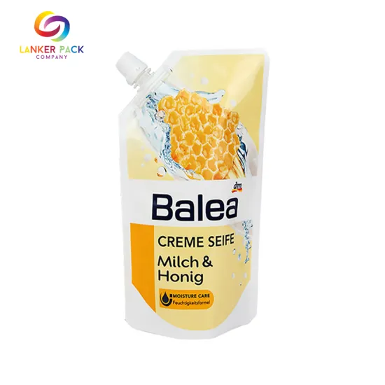 Customized Burst Resistance Liquid Soap Packaging With Spout