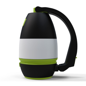 Multi-functional ABS Plastic 1W Bright White LED Camping Lantern with Colorful Stage Lamp