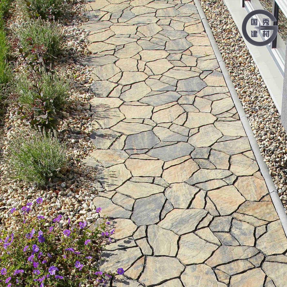 অনিয়মিত পাথর প্রভাব পাথ টাইলস