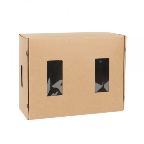 Kraft paper foldable candle packaging box