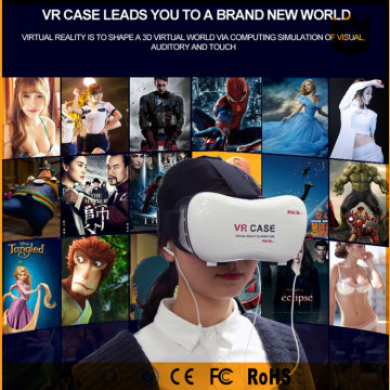 The 5th generation vr box 3d glasses with remote controller