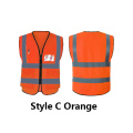 Hi-Vis Reflector Reflective Safety Vest With Custom Logo