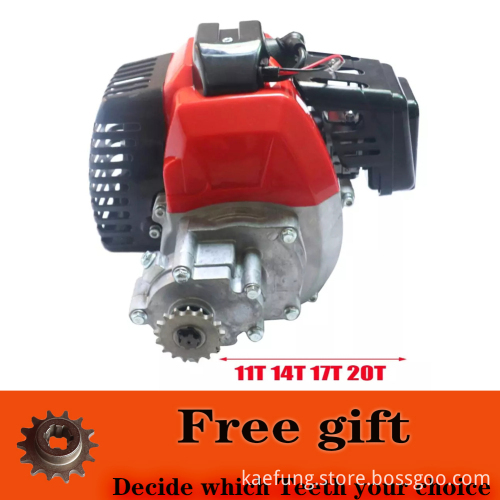 1E44-5 49cc Engine with Gearbox for 2-Stroke Mini Dirt Bike, Pocket Bike, and Mini ATV Parts