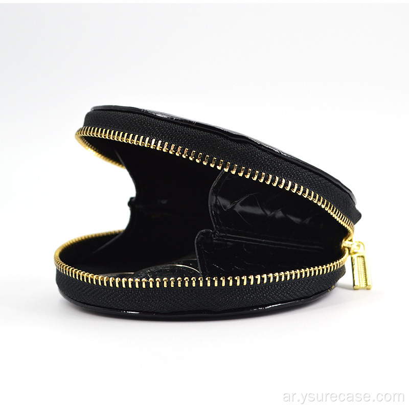 YSURE مخصصة ميني للسيدات الكلاسيكية المحفظة السوداء الأسود