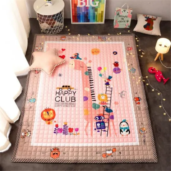 Baby Play Mat Children Mat Kids Cotton Crawling Pad Non-slip Washable Carpet Developing Rug Soft Floor Toddler Game Blanket Toys