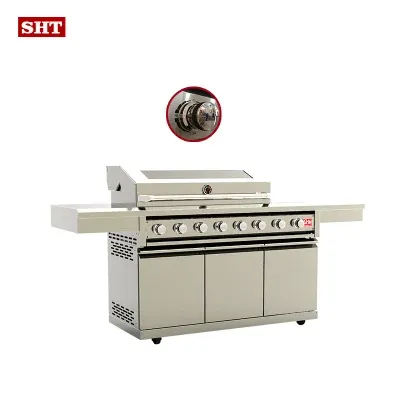 Modern Outdoor Kitchen Gas BBQ Grill with Infrared Burner